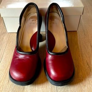 Fluevog Mini Lily Darlings! Deep red color. Size 9 but fits like an 8.5.